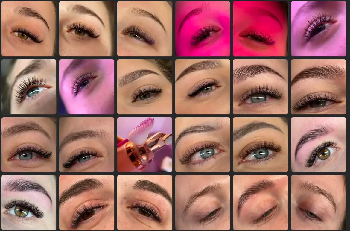 Stylizacja rzęs i brwi Płock - portfolio prac Modern Beauty